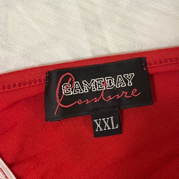 Game Day Couture Texas Tech Embroidered Deep V Dress/Swimsuit Coverup, XXL - Picture 8 of 9